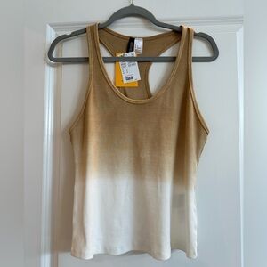 NWT H&M Gradient Tan and Cream Women's Tank Top, L